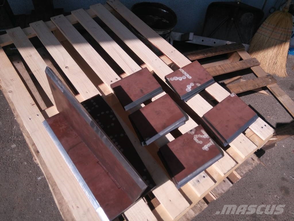  HARDOX 500 lemež - Blätter - blades 1500x200x20, 1 Πτερύγια