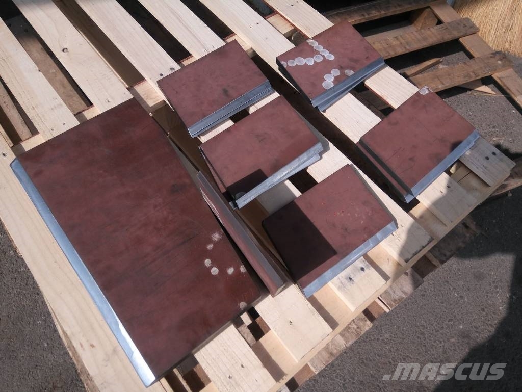  HARDOX 500 lemež - Blätter - blades 1500x200x20, 1 Πτερύγια