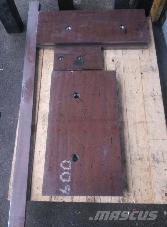  HARDOX 500 lemež - Blätter - blades 1500x200x20, 1 Πτερύγια