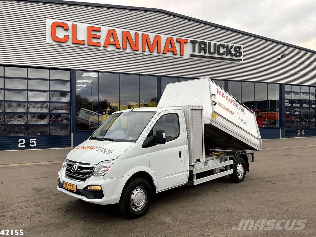 SAIC Maxus EV80 LWB Veegvuilkipper 100% elektrisch Camiones de basura