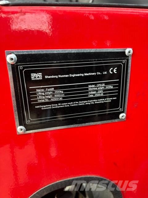 Forklift CPD 25 - lithium accu - 2500kg - Full option 电动叉车