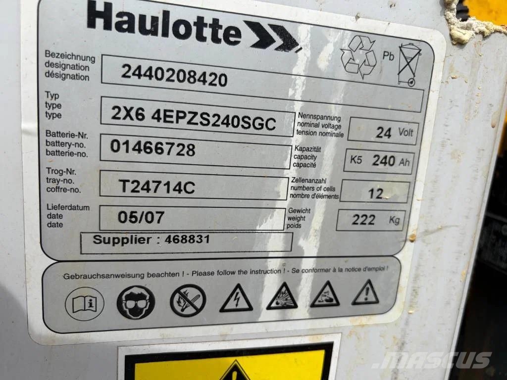 Haulotte Star 10 electric 10m workingheight Kloubové plošiny