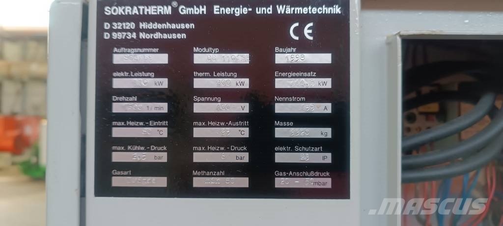 Sokratherm GG 110iSH – MAN E2866 E301 燃气发生器