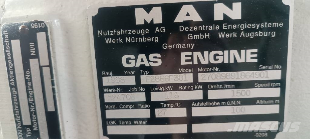 Sokratherm GG 110iSH – MAN E2866 E301 燃气发生器