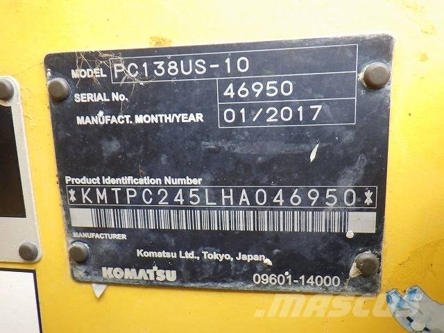 PC PC138US‑8 Excavadoras sobre orugas