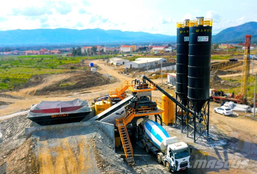 Fabo CENTRALE A BETON MOBILE FABO TURBOMIX 100 M3/H خلاطات خرسانة