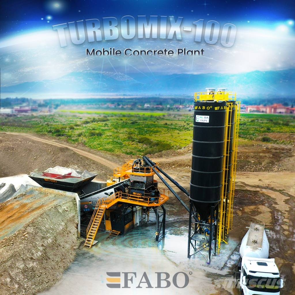 Fabo CENTRALE A BETON MOBILE FABO TURBOMIX 100 M3/H خلاطات خرسانة