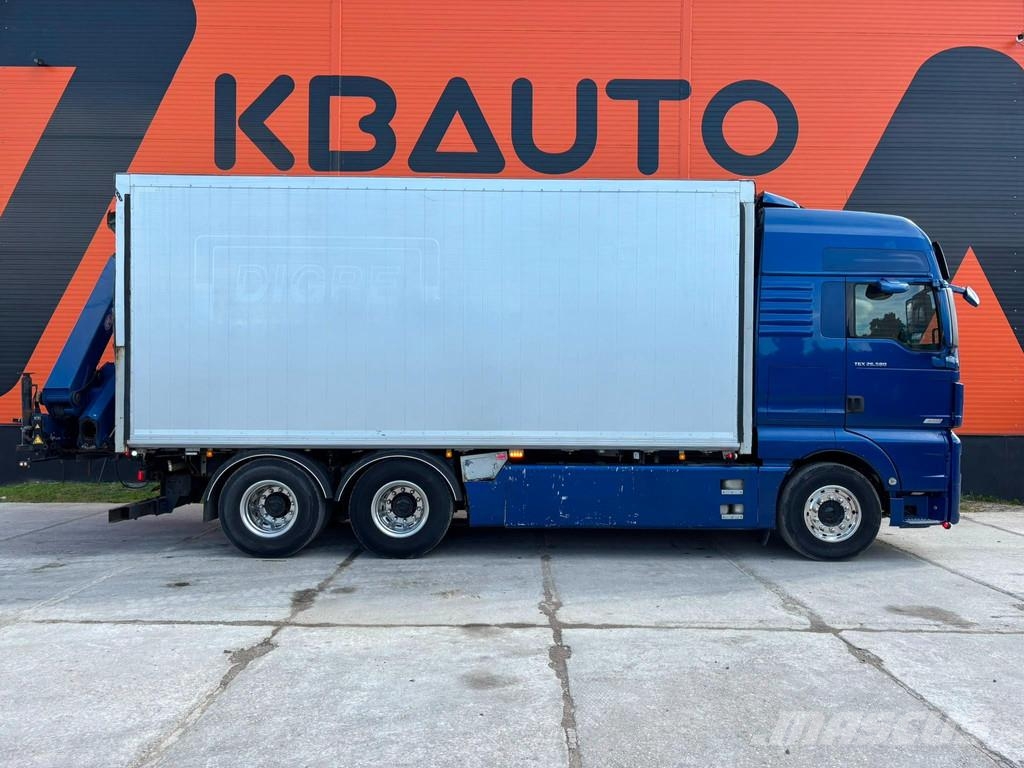 MAN TGX 26.580 6x4 HMF 1920 K6 YEAR 2021 / BOX L=6507 شاحنات الرافعات