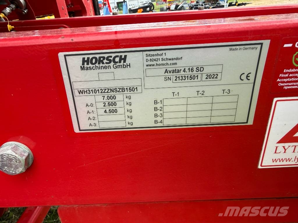 Horsch Avatar 4.16 SD Såmaskiner