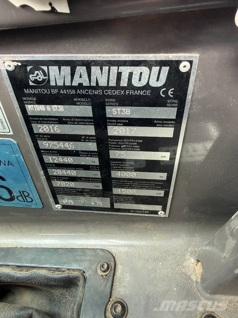 Manitou MT 1840 A Teleskooplaadurid
