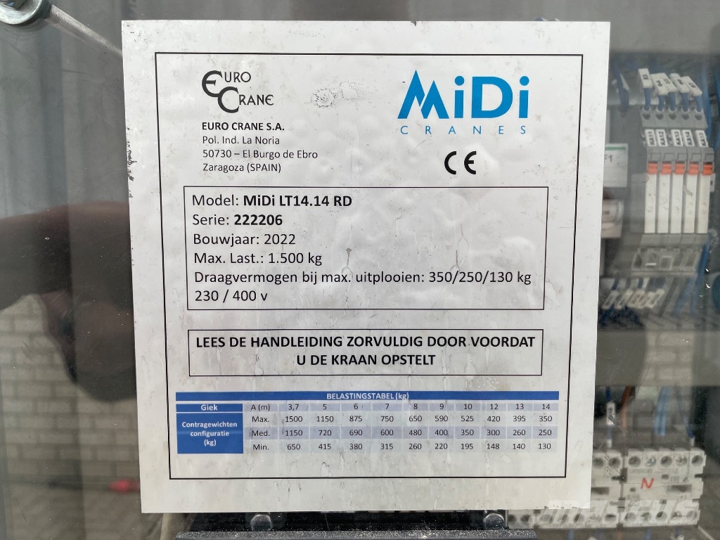 Midi LT 14.14 RD SOLD رافعات برجية