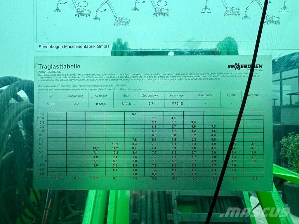 Sennebogen 830M E HD Avfalls / industri hantering