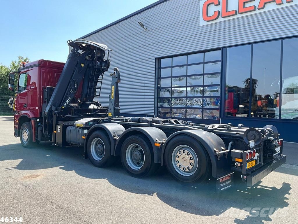 Mercedes-Benz Arocs 3253 Euro 6 8x4 Palfinger 17 Tonmeter Z-kraa Hook lift trucks