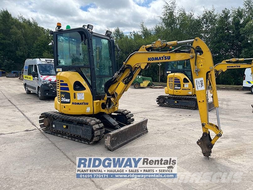Komatsu PC 26 MR-5 حفارات صغيرة أقل من 7 طن (حفارات صغيرة)