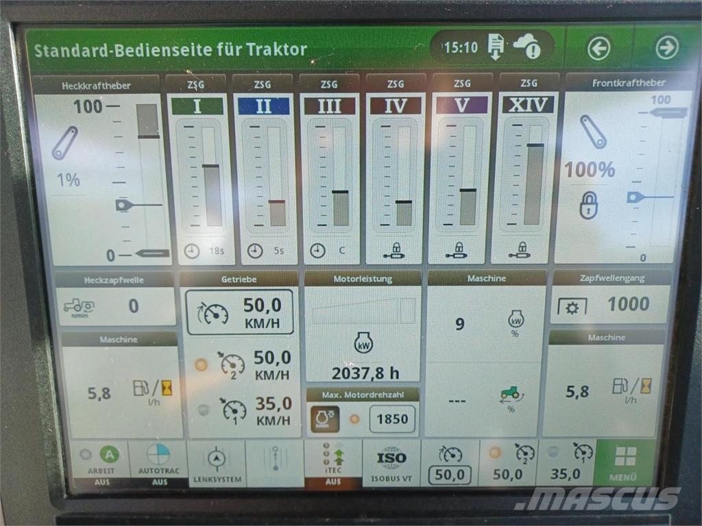 John Deere 6250R - Command PRO, Reifendruckregelanlage Tratores Agrícolas usados