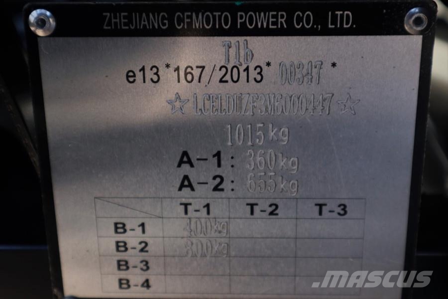 CFMoto UFORCE600 Valid Inspection, *Guarantee! Dutch Regi ATV