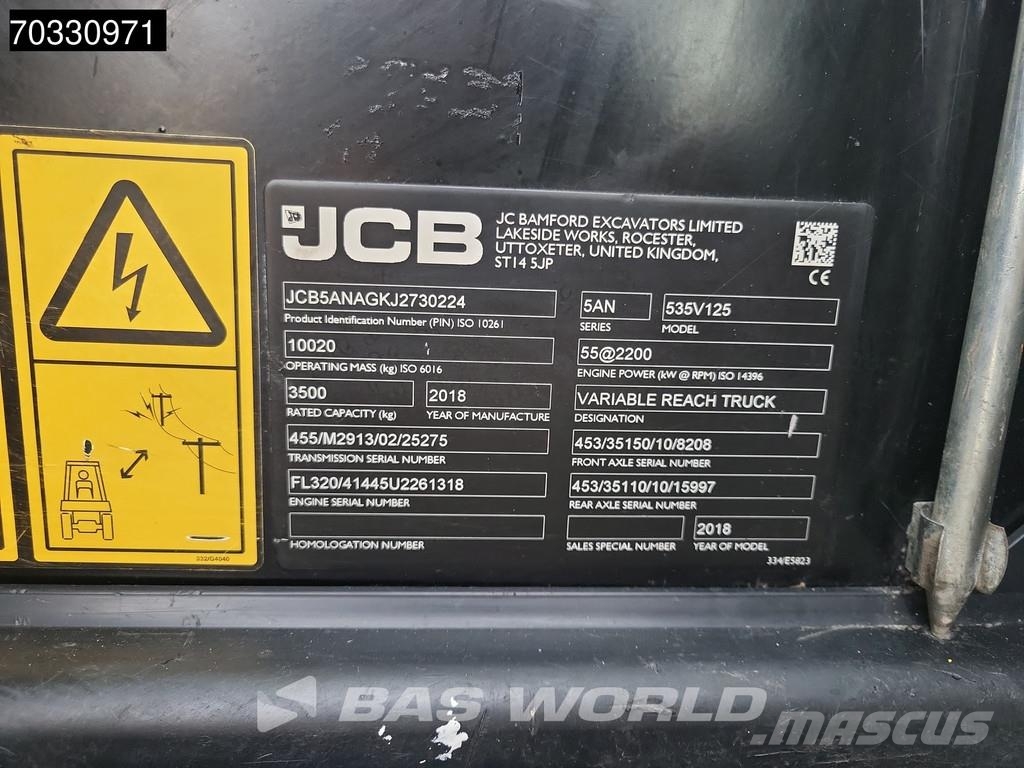 JCB 535-125 Sway Телескопические погрузчики