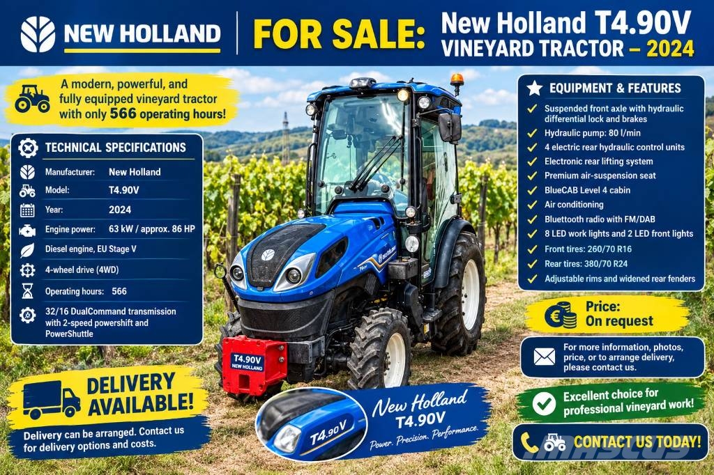 New Holland T 4.90 V Tractoare