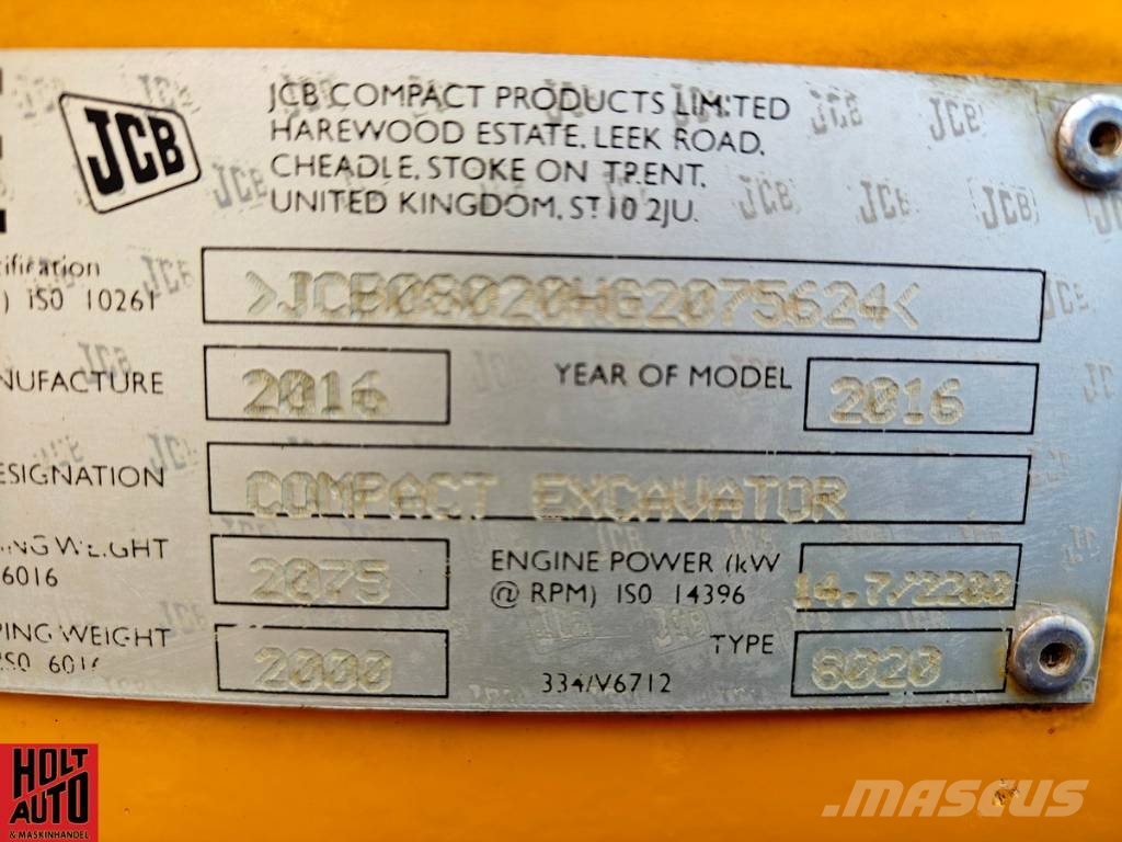 JCB 8020 CTS Miniescavatori