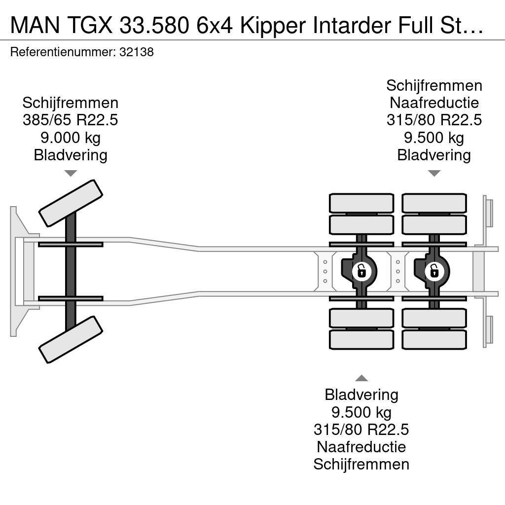 MAN TGX 33.580 6x4 Kipper Intarder Full Steel *Only 15 Kiper tovornjaki