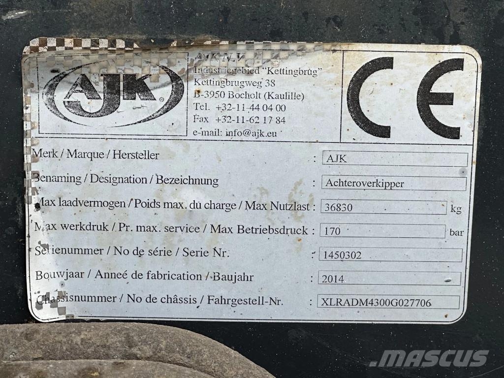 Ginaf X6 5350 CTSE 10x6 AJK Kipper 26 m3 Euro 6 Sora- ja kippiautot