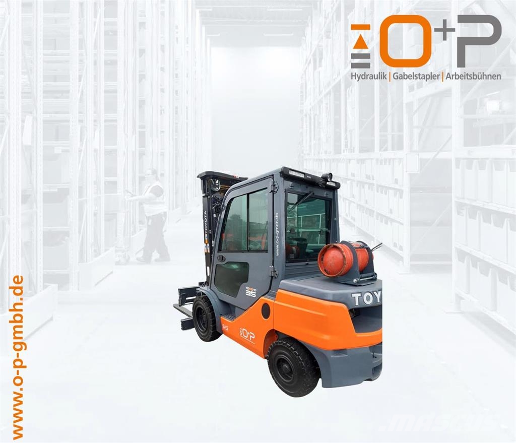 Toyota 02-8FGJF35 Περονοφόρα ανυψωτικά κλαρκ με φυσικό αέριο LPG