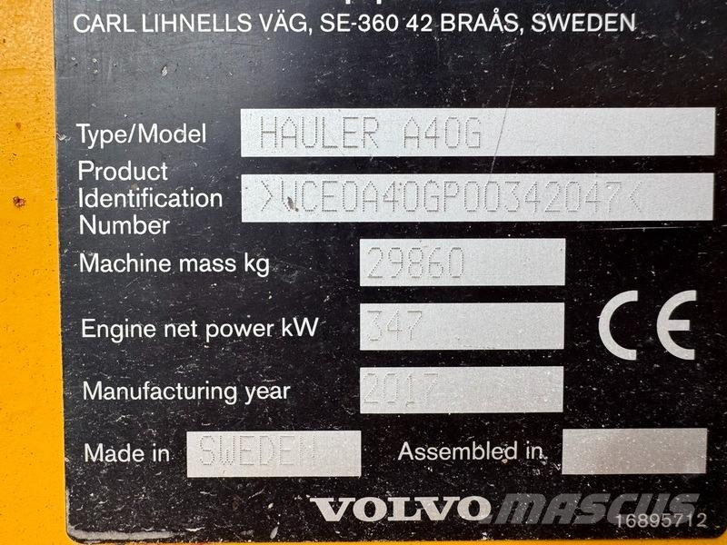 Volvo A 40 G Дъмпери/моторни превозни средства