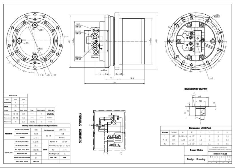 Hitachi MAG-33VP-650 TM06F ZX55 ZX48 ZX68 ZX48U-5A Гусеничні екскаватори