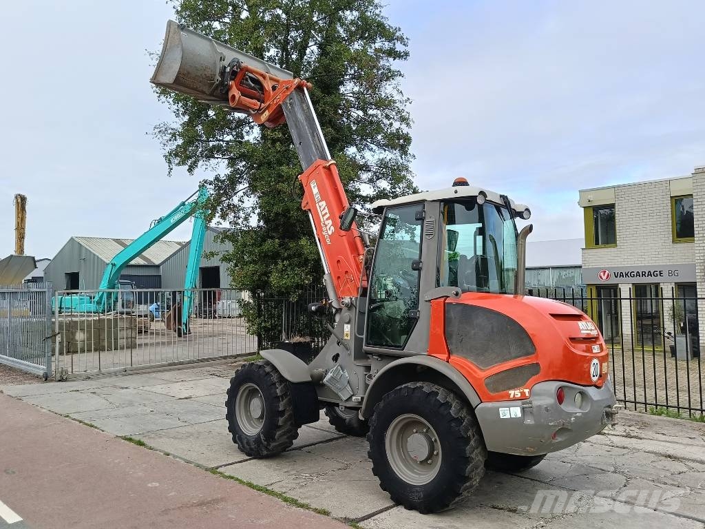 Atlas 75 E T telescopic mast wiellader loader lader Kolesni nakladalci