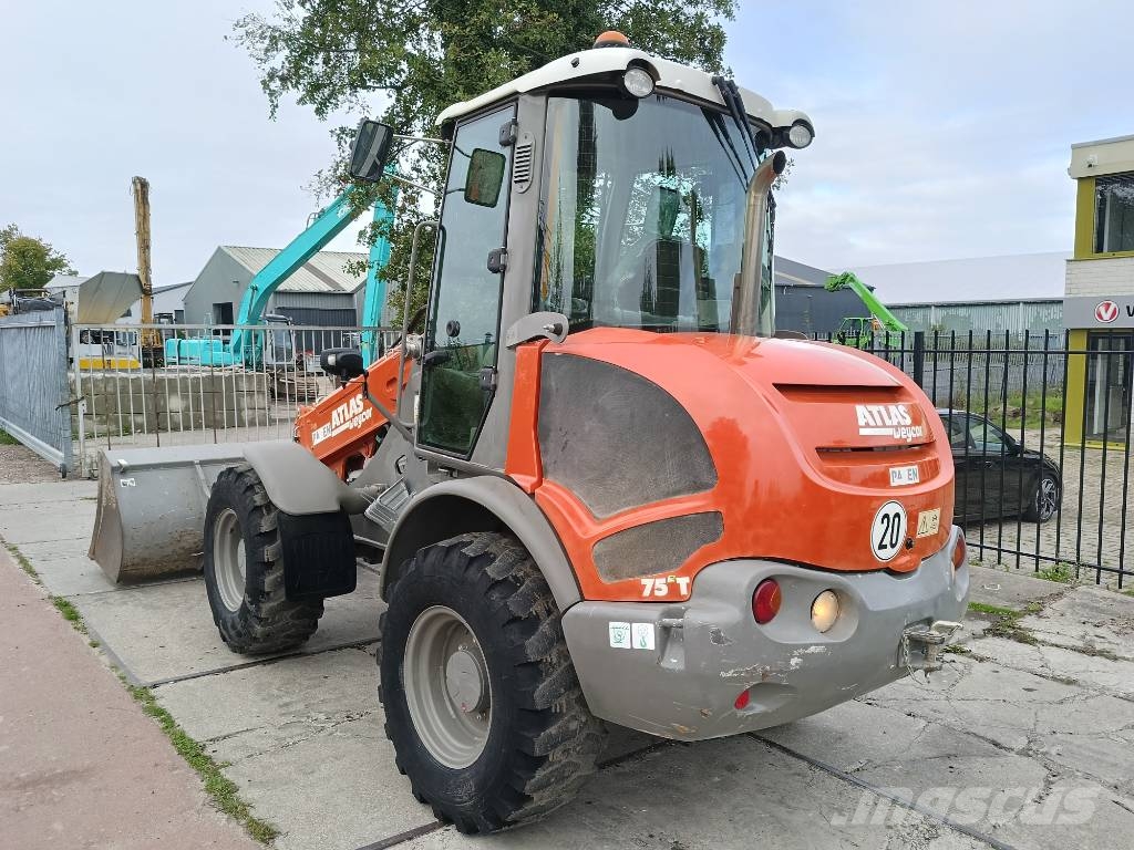 Atlas 75 E T telescopic mast wiellader loader lader Kolesni nakladalci