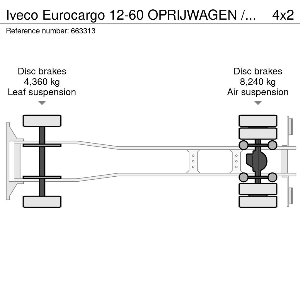 Iveco Eurocargo 12-60 OPRIJWAGEN / MACHINE TRANSPORTER / Camiones portavehículos