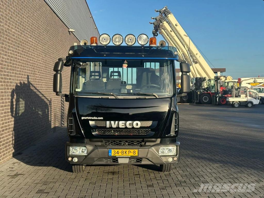 Iveco Eurocargo 12-60 OPRIJWAGEN / MACHINE TRANSPORTER / Camiones portavehículos