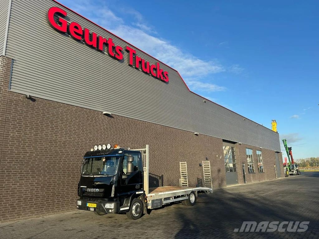 Iveco Eurocargo 12-60 OPRIJWAGEN / MACHINE TRANSPORTER / Camiones portavehículos