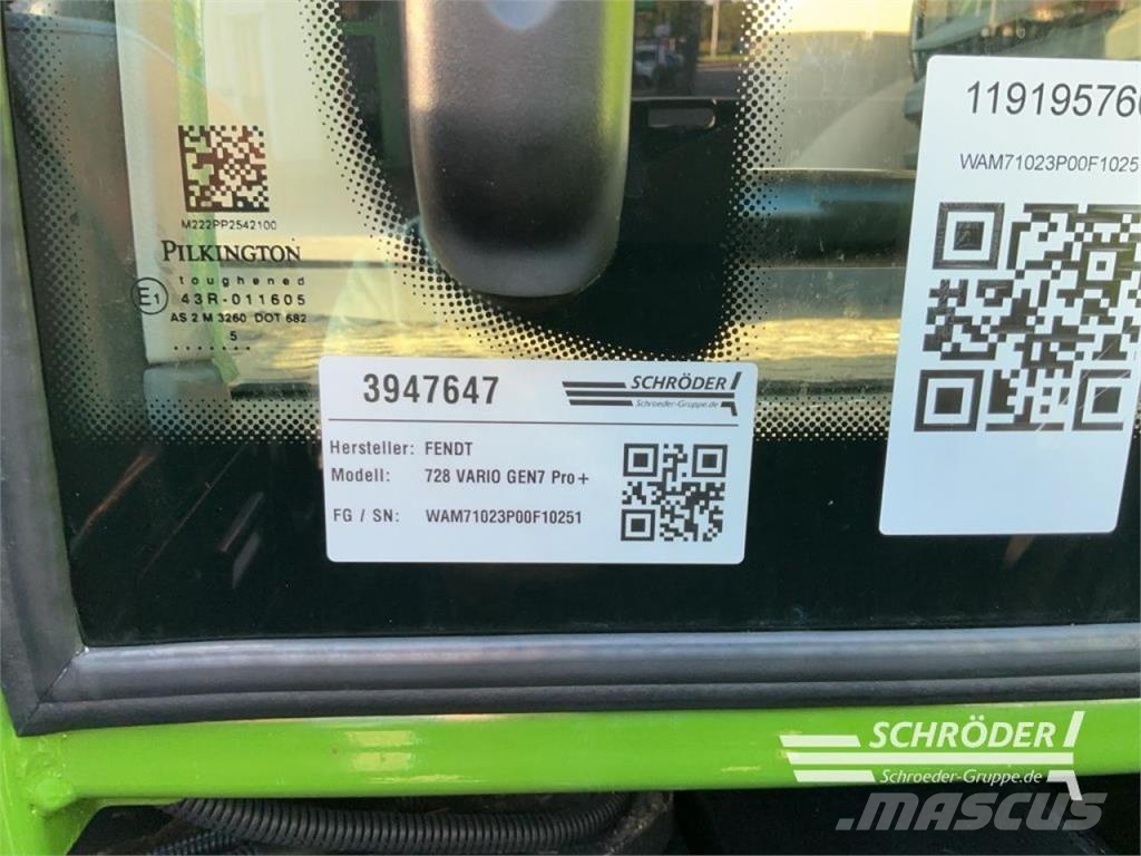 Fendt 728 GEN7 PROFI+ | GEWÄHRLEISTUNG 07/27 الجرارات