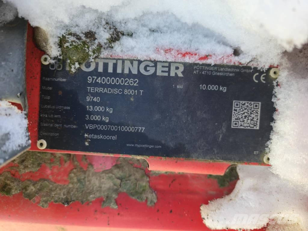 Pöttinger TerraDisc 8001T Tanierové brány