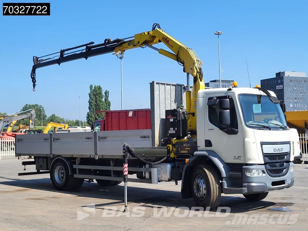 DAF LF 250 4X2 Hyva Crane Remote Euro 6 Camiones de cama baja