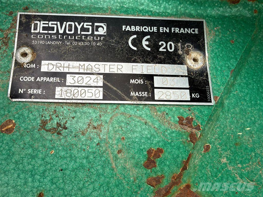 Desvoys Drh master field Trituradores