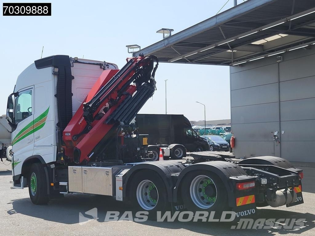Volvo FH 500 FH 6X4 Full-Air Liftachse HMF 2820K-RCS Cra 平ボディー