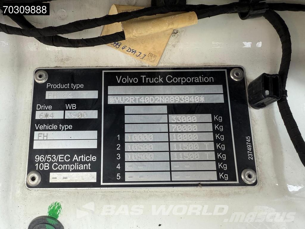 Volvo FH 500 FH 6X4 Full-Air Liftachse HMF 2820K-RCS Cra Flatbed / Dropside trucks