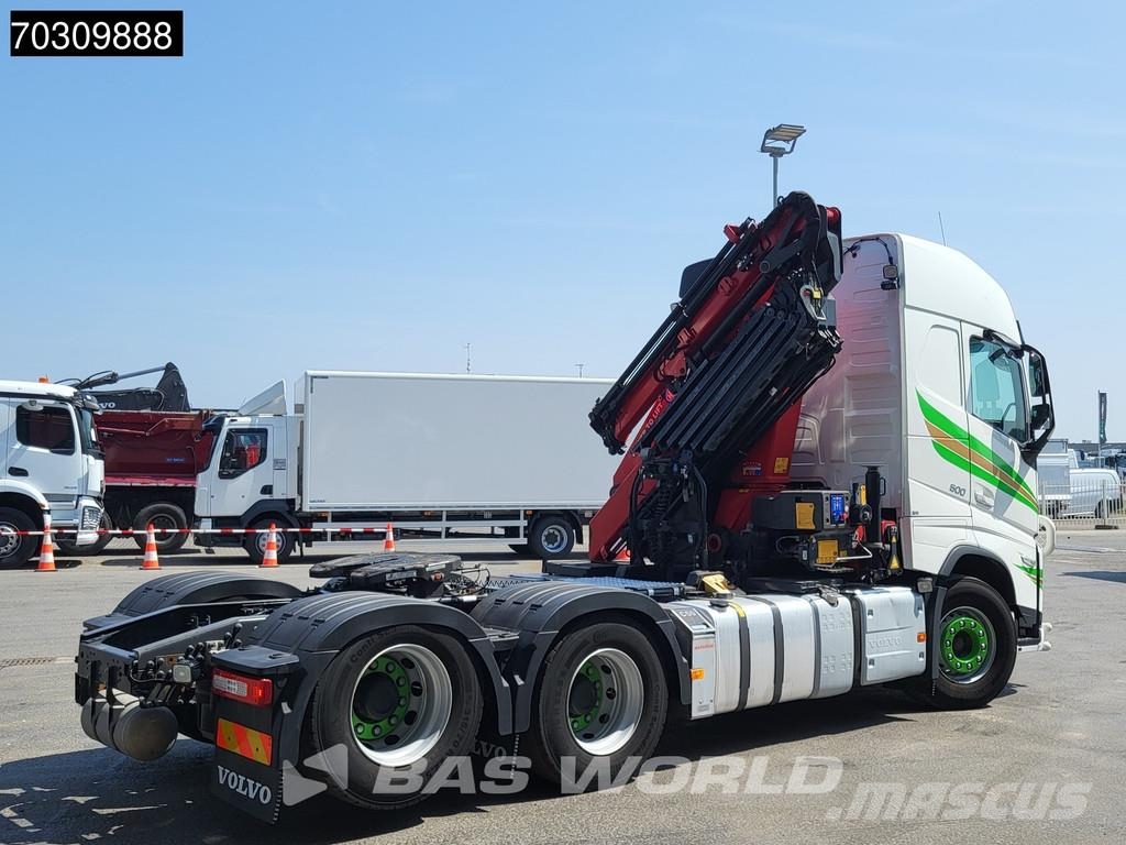 Volvo FH 500 FH 6X4 Full-Air Liftachse HMF 2820K-RCS Cra Flatbed / Dropside trucks