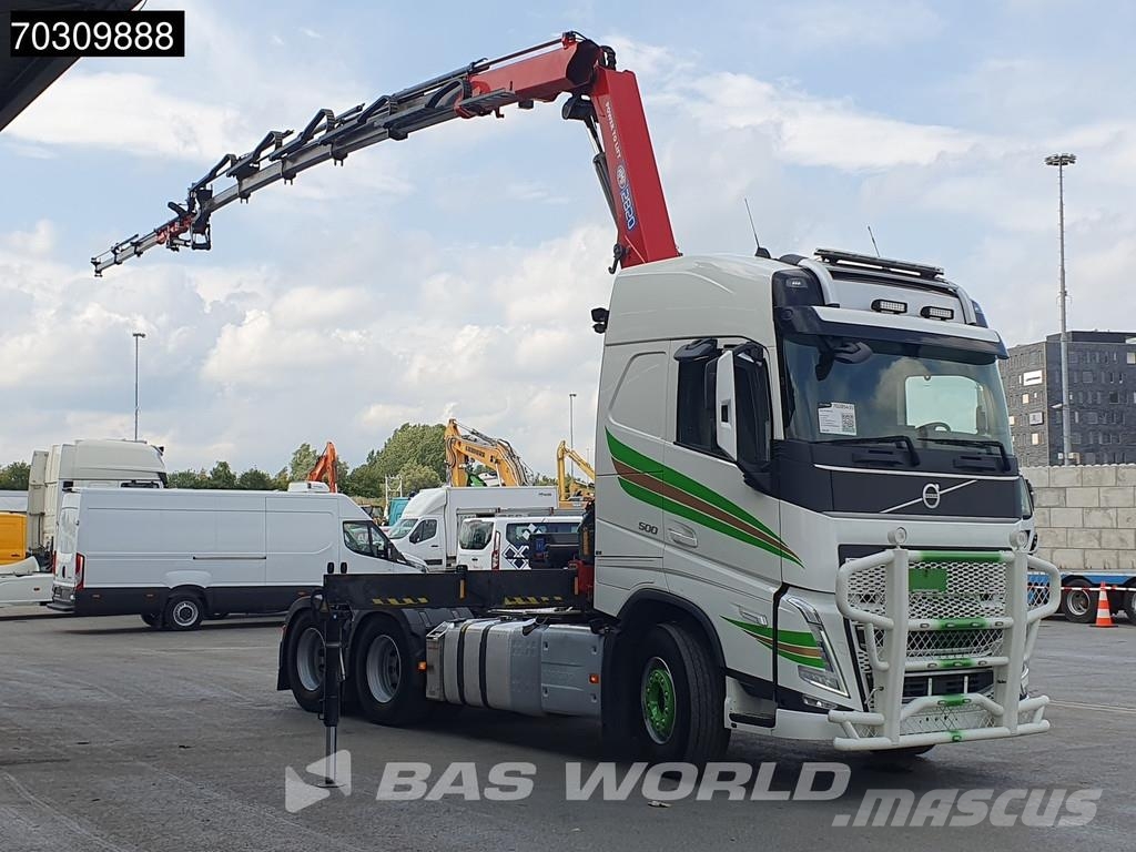 Volvo FH 500 FH 6X4 Full-Air Liftachse HMF 2820K-RCS Cra Flatbed / Dropside trucks