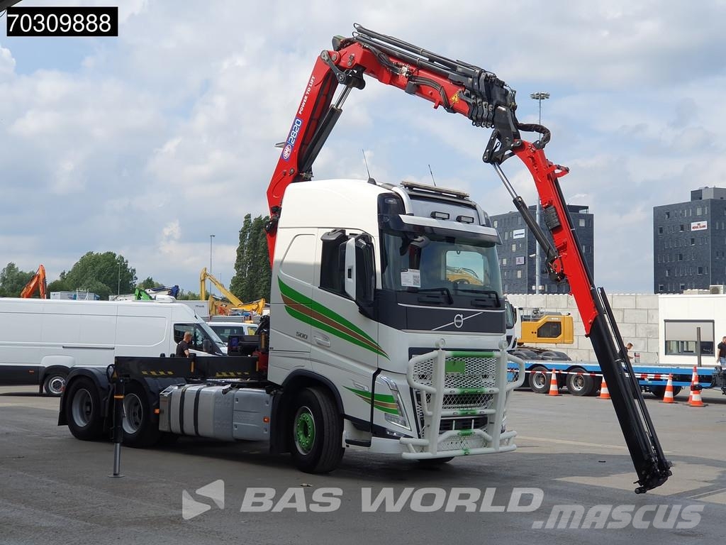 Volvo FH 500 FH 6X4 Full-Air Liftachse HMF 2820K-RCS Cra Flatbed / Dropside trucks