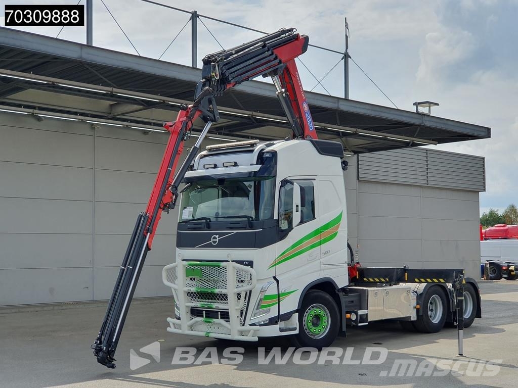 Volvo FH 500 FH 6X4 Full-Air Liftachse HMF 2820K-RCS Cra Flatbed / Dropside trucks