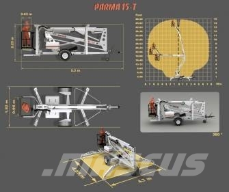Matilsa Parma 15t Plataformas aéreas montadas em atrelados