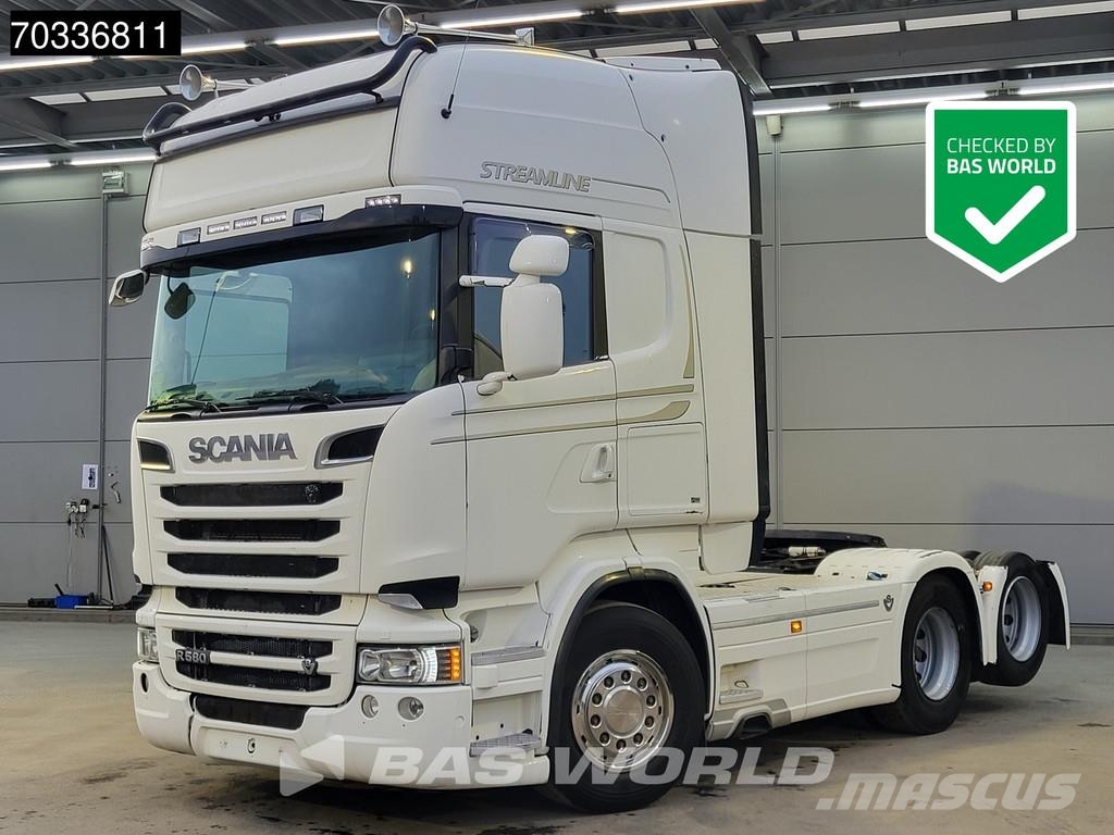 Scania R580 R 6X2 WB310! V8 Full-Air Retarder 2xTanks Lif Тягачі