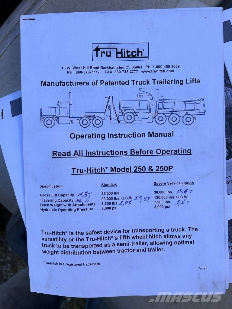 Tru - Hitch Model 250 Hinausautot