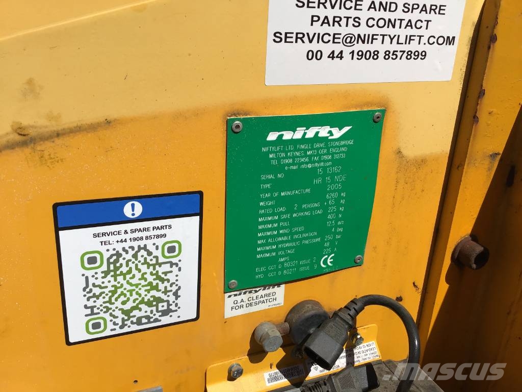 Niftylift HR 15 N D E Gelenkteleskoparbeitsbühnen