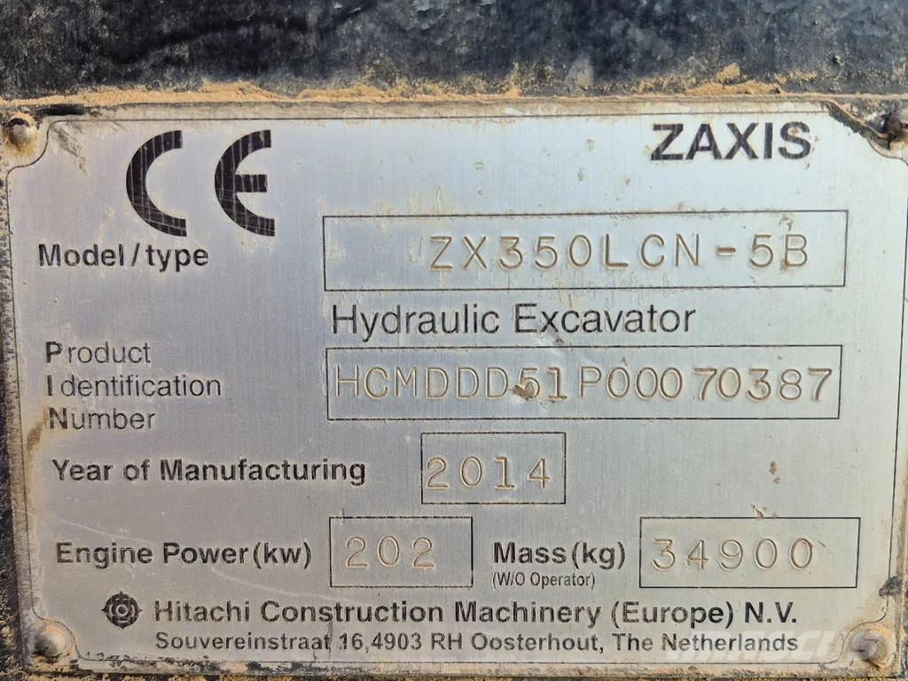 Hitachi ZX350LCN-5B Гусеничні екскаватори