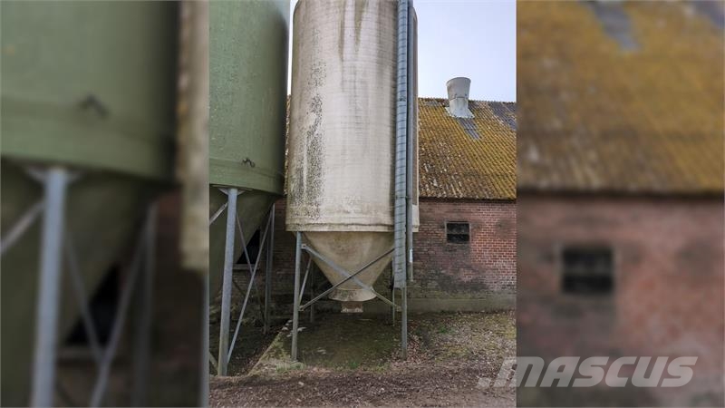 Flex 40m3 glasfibersilo uden indblæsningsrør Silotömmare