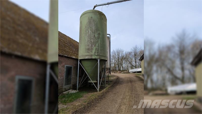 Flex 40m3 glasfibersilo uden indblæsningsrør Silotömmare